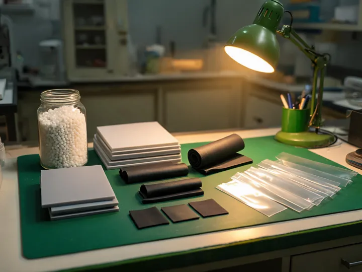 Polymer pellets and lab samples