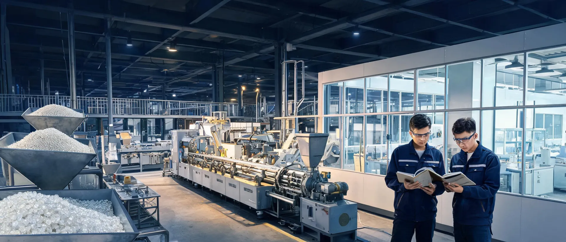 Polymer compounding plant